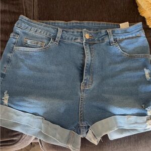 Denim Blue Women's Shorts